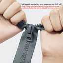 Wonesifee Separating Zippers #8Two Way Long Resin Plastic Zippers Double Slider 6pcs 32" for Sewing Parka Down Jacket Coat Clothes Large Molded Heavy Duty Bulk 6 Colors 32inch
