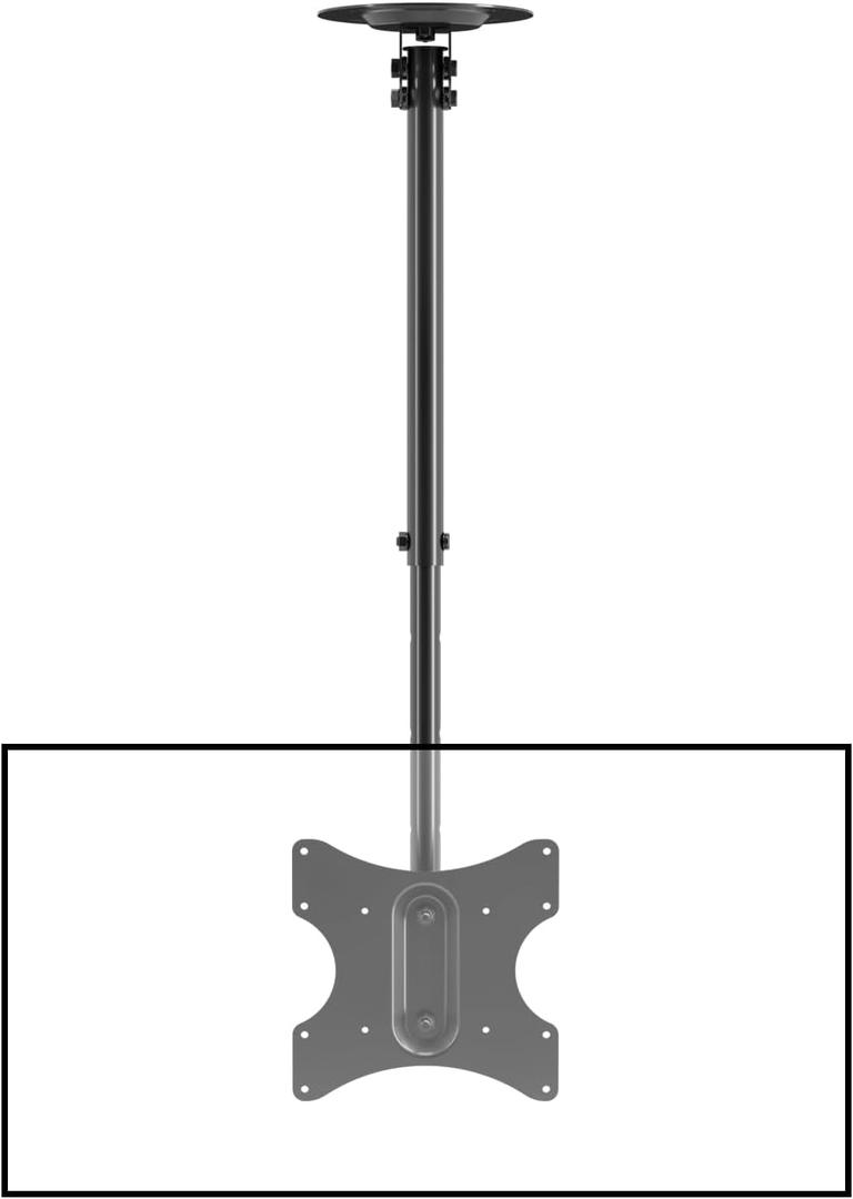 Suptek Ceiling TV Mount Fits Most 23-43 inch LCD LED Plasma Panel Display with Max VESA 200x200mm Loaded up to 35kg/77.16lbs Height Adjustable MC3260
