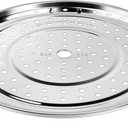 DS. DISTINCTIVE STYLE Steamer Rack 10.1 Inch 304 Stainless Steel Steaming Rack Steam Tray with Removable Legs for Steaming Crab, Tamale Cookware Instant Pressure Cooker Multi-functional Steamer Basket (Silver - 25.6 cm)