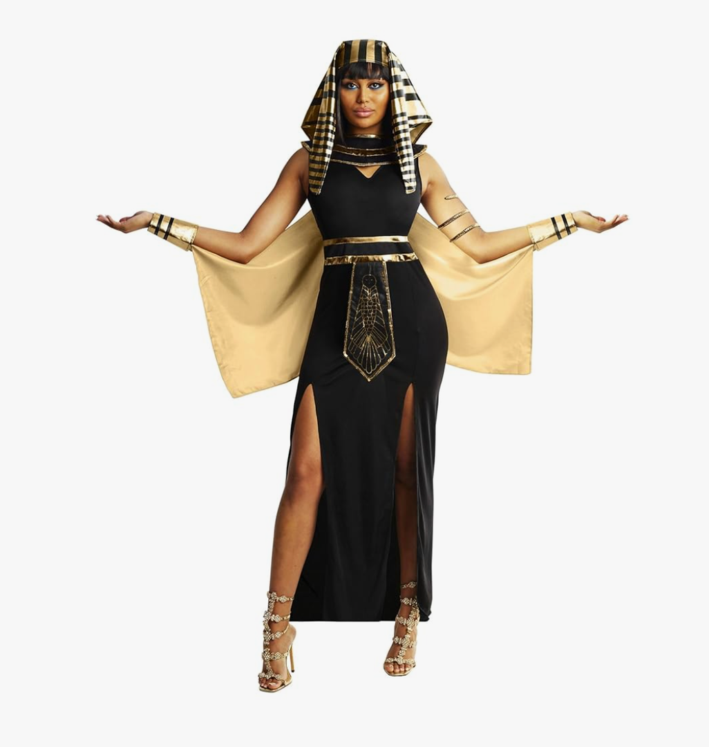 Morph Queen Cleopatra Costume for Women - Egyptian Halloween Costume - Classic Cleopatra Dress for Parties, XL