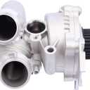 Aluminum Water Pump Kit Compatible with Audi A3 A4 A5 A6 Q3 Q5 TT A4 Allroad & VW Passat Jetta Golf CC T-iguan GTI Eos Beetle 2.0T TSI EngineOE 1312460 06H121026DR 06H121026AF 06J121026R Set of 9