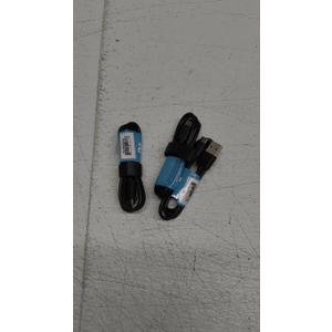 Pack of 3: Black Micro-USB to USB Cable - 3 ft