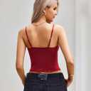 2 Pack Avidlove Sexy Tops for Women Lace Y2k Camisole Top Trendy Slim Fit Tops Cami Going Out Top (Wine Red, XXL)