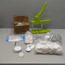 Button Maker Machine - Multiple Sizes 1.25in+2.25in, Kit for DIY Gifts, Button Press Machine with Free 200PCS 32-58mm Supplies & 2 Circle Cutter