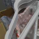 HOUSE DAY White Velvet Hangers 60 Pack, Non Slip Clothes Felt Hanger Heavy Duty for Coat, Premium Slim Space Saving Suit Hangers for Closet Organizer, 360 Rotating Silver Hook