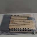 YOOLIFE Gifts for Women - Initial Jute Tote Bag & Makeup Bag, Valentines Day Gifts for Her Teacher Mom Wife Friend Birthday, Large L17" x W6.7" x H13.2",