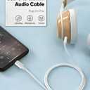 2 x USB C to 3.5mm Audio Aux Jack Cable, 2Pack [3.3ft] Type C to 3.5mm Headphone Car Stereo Cord for iPhone 17 Air/16/15 Pro Max Plus,Samsung Galaxy S25 S24,Note,Pixel 10 9 8, iPad Pro,MacBook