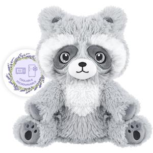 Heatable & Coolable Raccoon Stuffed Animal, Microwavable Heating Pad Plushies for Soothing & Relaxation, Heated Stuffed Animals with Lavender Scented, Raccoon Gifts
