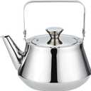 Stainless Steel Teapot with Infuser A Modern, Minimalist Style 71oz