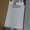 Baby Crib Mobile Arm,27.2 Inches Wooden Baby Mobile Hanger for Crib,Adjustable Mobile Arm for Crib Cot Bed Bassinet Wind Chimes Bed Bell Nursery Cloud Design (White)