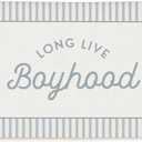 Lacama Long Live Boyhood Boys Room Decor, Boy Nursery Decor, Linen Banner Wall Hanging Canvas Banner Flag Decor for Toddler Boy Room Nursery 30x20 Inch