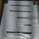 Shower Bench for Inside Shower - White HDPE Shower Stool Waterproof - Spa Bathroom Seat Chair with Handle, Storage Shelf, Adjustable Feet - Indoor/Outdoor, Weather Resistant (Large 21x12.5x17 Inch)