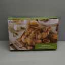 KITESSENSU Nonstick Roasting Pan with Rack 15 x 11 inch - Turkey Roaster Pan for Ovens - Wider Handles & Heavy Duty Construction, Gray