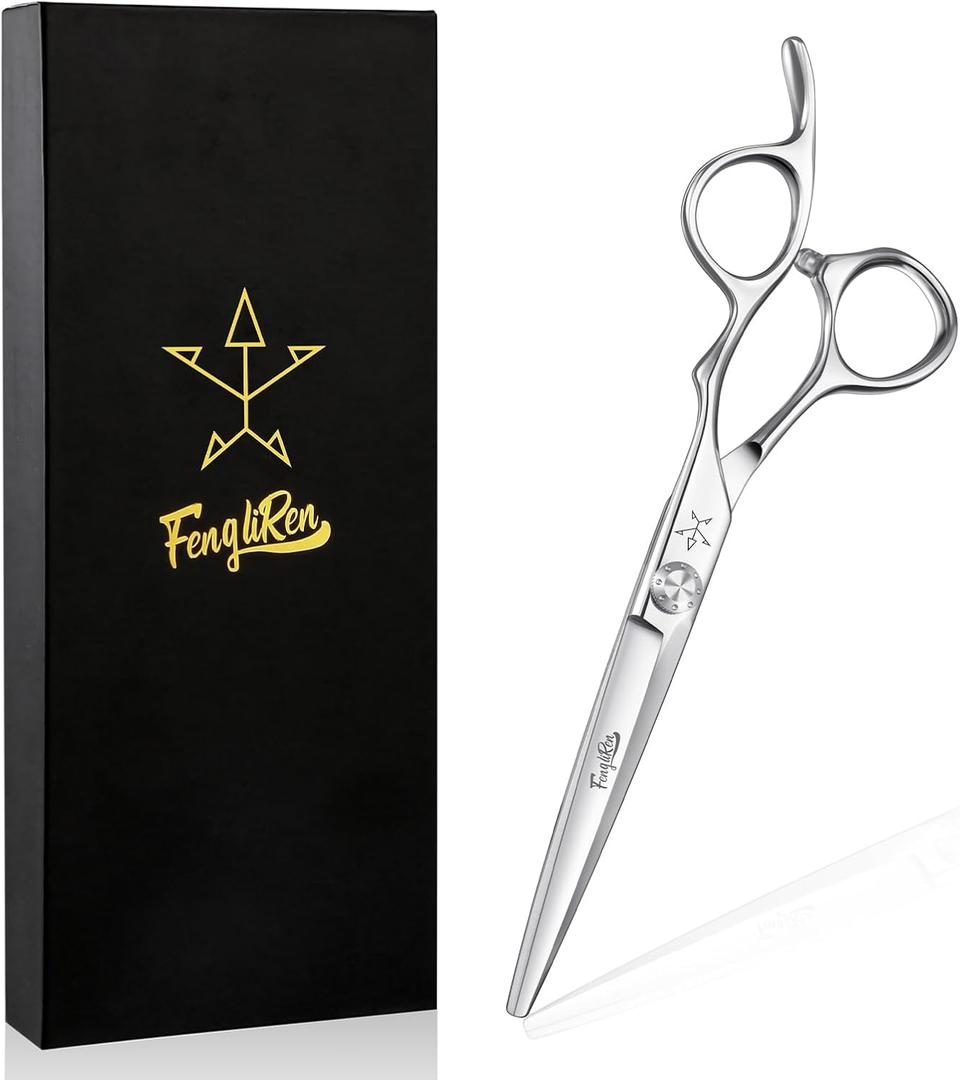 High-end Professional Extremely Very Sharp Barber Hair Cutting Scissors Hairdresser Shears For Hair 5.5 Inch Haircut Scissor Made Of Stainless Steel Alloy For Hairdressing Salon and Home Use