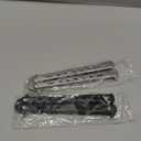 Little World Butterfly Knife - 2 Pack Butterfly Knife Trainer Practice Tool Steel Metal - Folding Unsharpened Comb for Practicing Flipping Tricks, Balisong Trainer Black & Silver