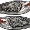 Pair Headlight Assembly Compatible with ProStar 2008-2016 | Headlamps Left+Right Pair Replace 3596015C93 3596016C93 Driver Passenger Side