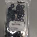 Fabbay 50 Pack Rubber Washers Assortment Kits, 3/4" OD x 3/8" ID x 1/4" Thickness Anti Vibration Neoprene Rubber Spacer Black Round Bushing for Home Hose Garden Screw Car Accessories