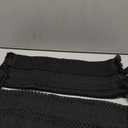 ZeeMart Macrame Style Boho Placemats Set of 6, Black Decorative Natural Farmhouse Cotton Woven Place Mats Home Decor for Kitchen Dining Table