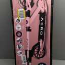 Aero Big Wheels Kick Scooter for Kids 6+, Teens & Adults | Light Up Wheels, Hand Brake, Rubber Deck Mat & Shock Absorption | Foldable & Height Adjustable