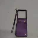 Vinich Crossbody for Motorola Razr Ultra 2025 Wallet Case with RFID Blocking Card Holder, Strap Kickstand Shockproof Flip Phone Cover for Women Men, Purple
