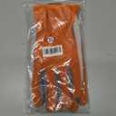 ZLUXURQ Gardening Gloves for Women and Men, Work Gloves for Yard Work (X-Large-9.25'', Tangerine(touchscreen))