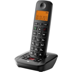 D1007TAM DECT Cordless Phone with Answering Machine, Caller id/Call Waiting, Backlit Display, Big Button Keypad, Single Handset Expandable to 5 handsets