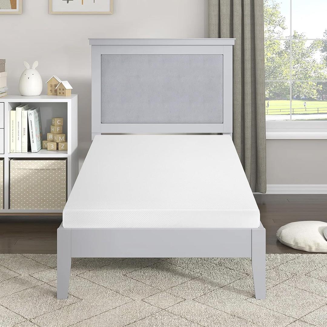 Gel Memory Foam Mattress 5 inch Twin Size Mattress with Removable Soft Cover Medium Firm Mattresses CertiPUR-US Certified for Cool Sleep Relieving Pressure Relief