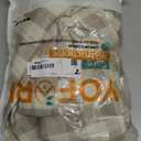 Checkered Tablecloth Rectangle Washable Buffalo Plaid Table Cloth Cotton Linen Gingham Table Cover for Picnic Kitchen Dining Room, Beige and White,55 * 120