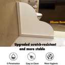 Tub Splash Guard Removable, 2 Pack Bathtub Water Splash Guards,Silicone Base & Acrylic Tub Corner Guards to Keep Water in Tub, Self-Adhesive & Prevent Shower Water from Splashing Out.