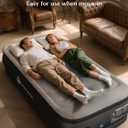 JUITOY Twin Air Mattress with Built in Pump, 18" Upgraded One-Touch Inflatable Airbed for Home, Camping Guests, Portable Blow Up Mattress, 440lbs Capacity