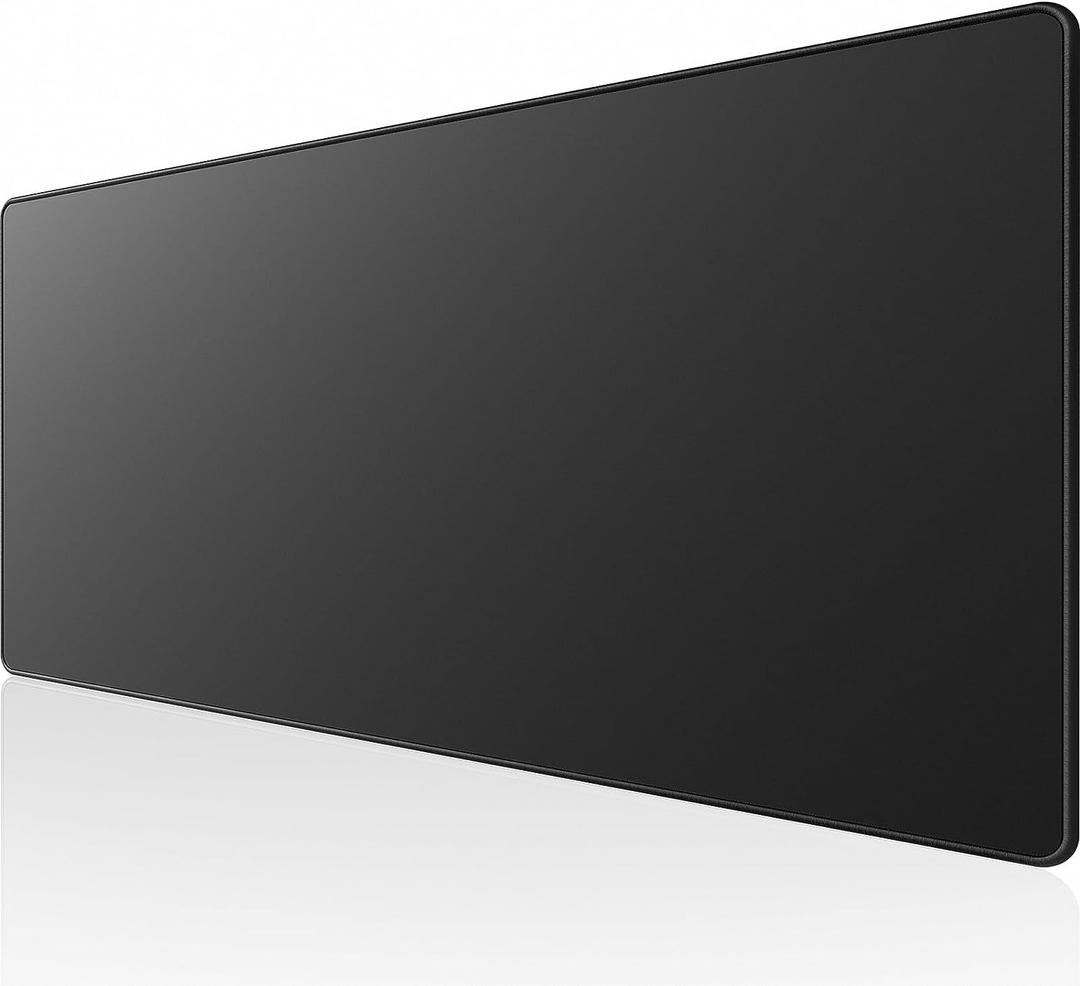 KTRIO Large Gaming Mouse Pad with Stitched Edges, Extended Mousepad with Superior Micro-Weave Cloth, Non-Slip Base, Water Resist Keyboard Pad, Desk Mat for Gamer, Office & Home, 31.5 x 15.7 in, Black KTRIO Large Gaming Mouse Pad with Stitched Edges, Extended Mousepad with Superior Micro-Weave Cloth, Non-Slip Base, Water Resist Keyboard Pad, Desk Mat for Gamer, Office & Home, 31.5 x 15.7 in, Black