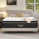 King Size Mattress, 12 Inch Hybrid Mattress King Size with Gel Memory Foam and Pocket Springs, Medium Firmness Bed in a Box, Breathable and Pressure Relief, CertiPUR-US, Fit All Bed Frames