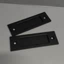 Wright Products Barn Door Handles Set, Matte Black Sliding Barn Door Hardware Kit, 1 Pack