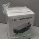 Kder-Discount Mouse & Rat Bait Station (Bait Not Included)  2 Lockable Rat Bait Stations with Clear Lid & Dual Entry  Weather-Resistant, Tamper-Proof Rodent Trap (8.7 x 5.5 x 3.1)