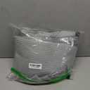 POLYTE 430 GSM Microfiber Oversize Quick Dry Lint Free Bath Towel, 60 x 30 in, 4 Pack (Waffle Weave) (Light Gray)