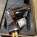 Automatic Sensor Touchless Bathroom Sink Faucet,Chrome Vanity Faucets,Hands Free Bathroom Water Tap with Control Box and Temperature Mixer,Easy Installation