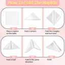 2 x 10 Pack Satin Cloth Napkins, White, 17"x17" Square Shiny & Luxurious Silk-Like Finish, Thin & Lightweight for Elegant Dining, Wrinkle-Free, Washable & Reusable for Wedding, Party, Restaurant