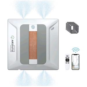 ARSFUTU Window Cleaning Robot 4-Water Spray App Control High Rise Window Glass