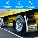 Stainless Steel Quarter Fender For Semi Truck 24”x24”, 1 Pair(Triangle)