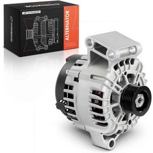 A-Premium Alternator Compatible with Ford Fiesta 2011-2019 1.6L, DOHC & Naturally Aspirated, 12V 120A 6-Groove Pulley Clockwise, Replace# AE8T-10300-AA, BE8Z-10346-A