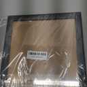 KINLINK 8.5x11 Kids Art Frame Set of 2, Solid Wood Kids Artwork Frames Changeable with Front Opening Hold 150 Pictures, Art Frames for Kids Art with Mat without Mat 8.5x11 Picture Frame Black Wood