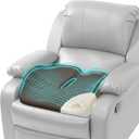 ROYALAY Ergonomic Recliner Cushions for Elderly, Memory Foam Recliner Cushions for Long Sitting, Chair Seat Pad for Back Pain with Detachable Cover(Brown)