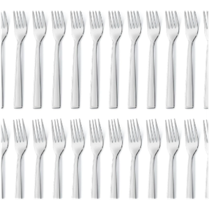 Dinner Forks Set, Stainless Steel Forks Set of 24,  Forks, Dessert Forks, Table Forks, Silver Forks Mirror Polished, Dishwasher Safe, Forks Use for Home, Hotel or Restaurant