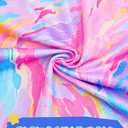 Nymphperi Girls Gymnastics Leotards 2t 3t Toddler Shiny Blue Pink Strips Tank Biketards Sleeveless Breathable Dance Unitards