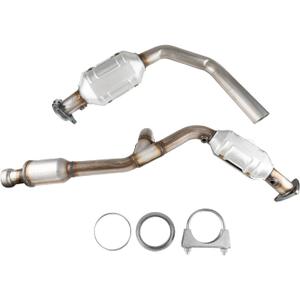 KAC 1pcs High Flow Catalytic Converter Kit Replacement for 2014-2017 Sierra 1500 4.3L 2014-2018 Silverado 1500 4.3L 2015-2016 Tahoe Direct-Fit Catalytic Converter, Replace 50497(EPA Compliant)