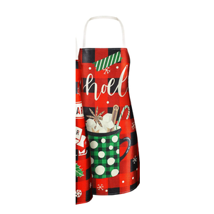 SATINIOR Christmas Aprons Adjustable Kitchen Cooking Aprons Xmas Buffalo Plaid Merry Christmas BBQ Bib for Adults