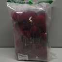 RoseCraft 30PCS Burgundy Velvet Christmas Ball Ornaments Set, 60MM/2.3Inch Shatterproof Flocked Ornament for Christmas Tree Hanging Holiday Valentine's Day Party Xmas Decorations.