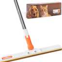 Carpet Rake for Pet Hair Removal -Reusable Pet Hair Remover, 57.5 Adjustable Long Handle Cat Dog Carpet Rake Scraper with Patented Design,Tool for Deep Cleaning Carpets, Rugs, Mats Stairs