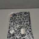 Leopard Print Tops for Women Mesh See Through Shirt Mock Neck Long Sleeve Sheer Blouse Sexy Going Out Top, S