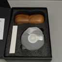 Electric Whiskey Smoker Kit with 7 Light Modes,Rechargeable Cocktail Smoker with 2 Wooden Bourbon Glasses,10 Natural Wood Chips,Food-Grade Stainless Steel Ice Cubes & Mold,Gift for Men, Dad, Husband